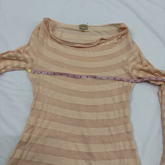 Vtg Y2K Ella Moss Cowl Neck Top M Ruched Office Siren Extra Long Sleeve Layering - Picture 5 of 9